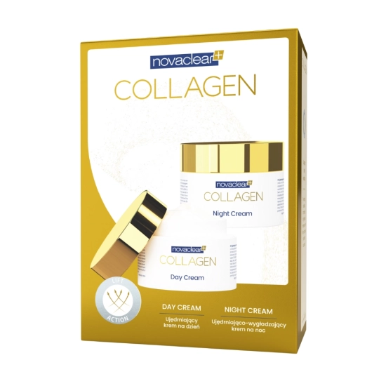 Zestaw ujędrniająco-wygładzający: krem na dzień + krem na noc Novaclear Collagen