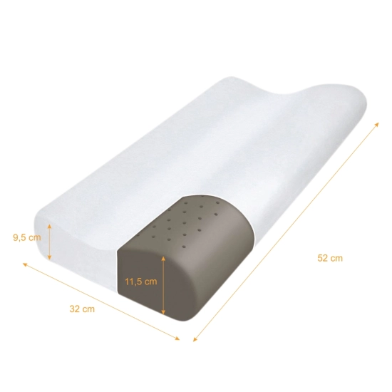 Poduszka ortopedyczna profilowana z bambusem Bamboo Pillow Qmed